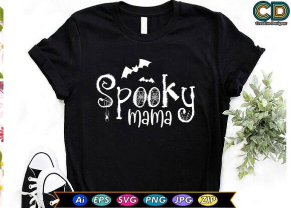 Download SPOOKY MAMA Halloween T-Shirt Designs - Premium Resources